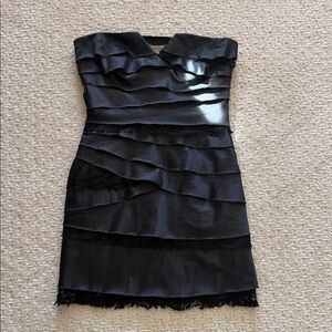BCBG Mini Elegant Black Strapless Dress